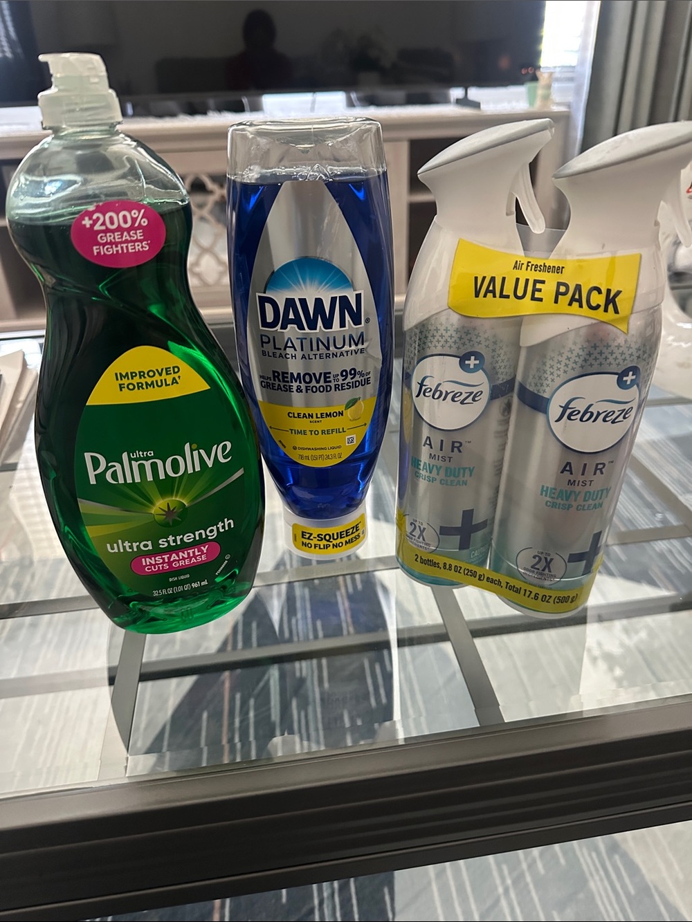 Palmolive, Dawn & Febreze Household Bundle - Green/Blue/White